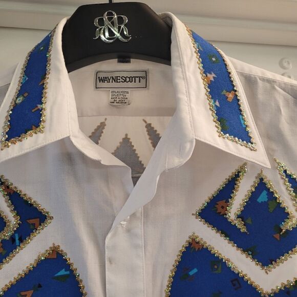 Wayne Scott bedazzled show western shirt - Picture 3 of 9